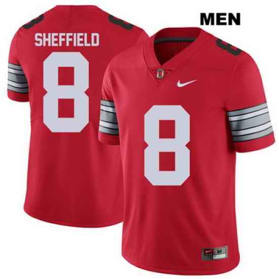 2018 Spring Game Kendall Sheffield Ohio State Buckeyes Nike Authentic Mens Stitched  8 Red College Football Jersey Jersey